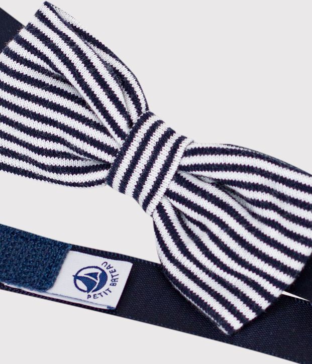 Kinderfliege Jungen blau/weiss