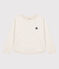 Kinder-Sweatshirt aus gestepptem Doppeljersey für Mädchen / Jungen beige MONTELIMAR CHINE