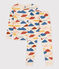 Kinderpyjama in schmaler Passform aus Baumwolle weiss AVALANCHE/ MULTICO