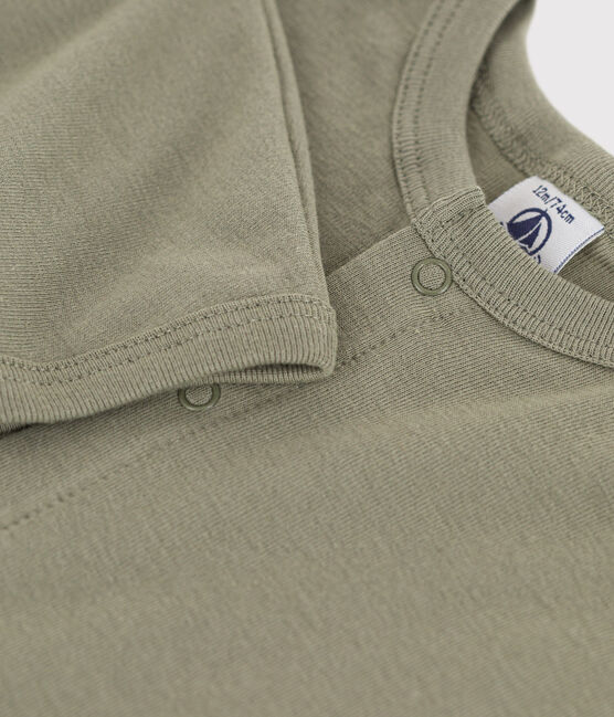 Baby-Cardigan aus Baumwolle grün MARECAGE