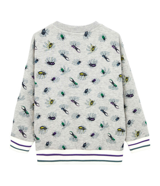 Kinder-Sweatshirt für Jungen grau BELUGA/weiss MULTICO