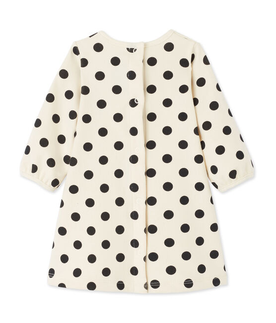 Robe bébé fille à pois beige COQUILLE/grau CAPECOD
