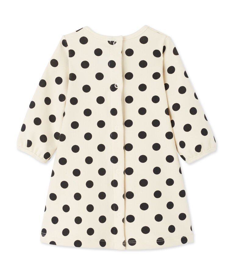 Robe b&eacute;b&eacute; fille &agrave; pois weiss/grau