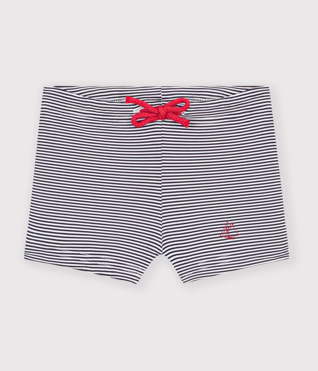 Baby-Badehose UPF 50+ blau/weiss