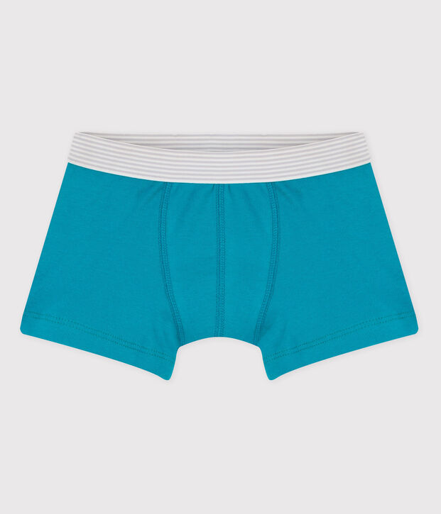 Baumwoll-Boxershorts f&uuml;r Jungen gr&uuml;n