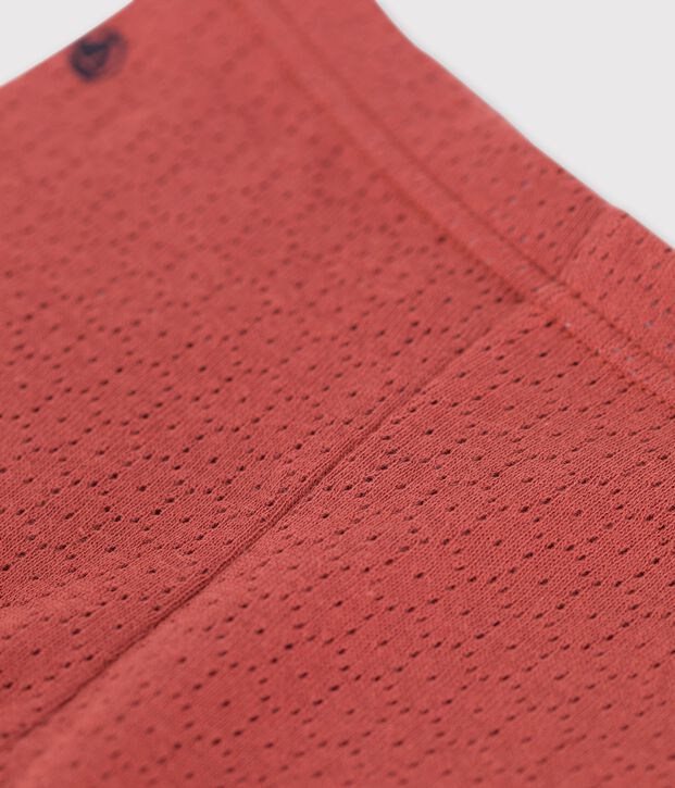 Baby-Leggings aus Ajour-Strick braun