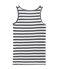 Klassisches Tanktop aus gestreifter Leine für Damen weiss LAIT/blau SMOKING
