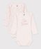 Lot de 2 bodies manches longues en coton. vielfarbig
