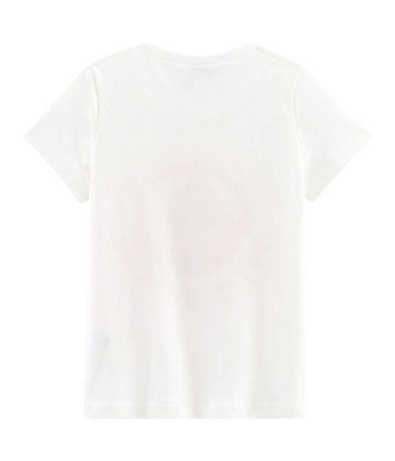 Logo-T-Shirt für Kinder weiss MARSHMALLOW