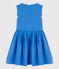 Ärmelloses Leinenkleid für Mädchen blau BRASIER