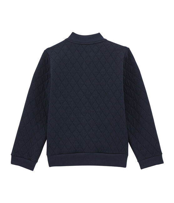 Cardigan aus gestepptem und gedoppeltem Jersey blau SMOKING
