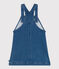 Kinder-Latzkleid aus Denim für Mädchen blau BLEU DELAVE