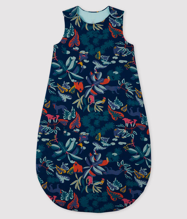 Kompakter Baby-Schlafsack blau/vielfarbig