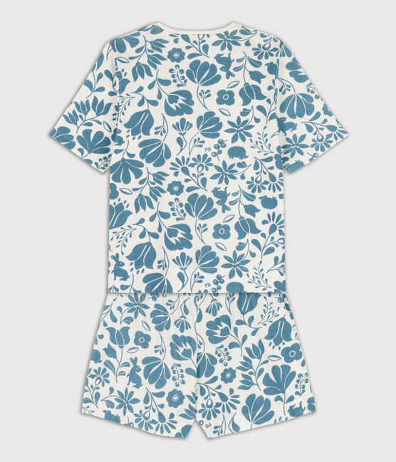 Pyjama aus Baumwolle für Damen weiss MARSHMALLOW/ ROVER