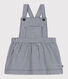 Baby-Latzhosenkleid aus gestreifter Baumwolle