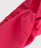 Baby-Stirnband aus einfarbigem Leinenstoff rosa GLOSS