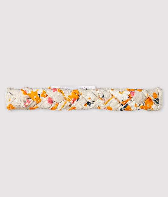 Baby-Haarband für Mädchen beige MONTELIMAR/weiss MULTICO