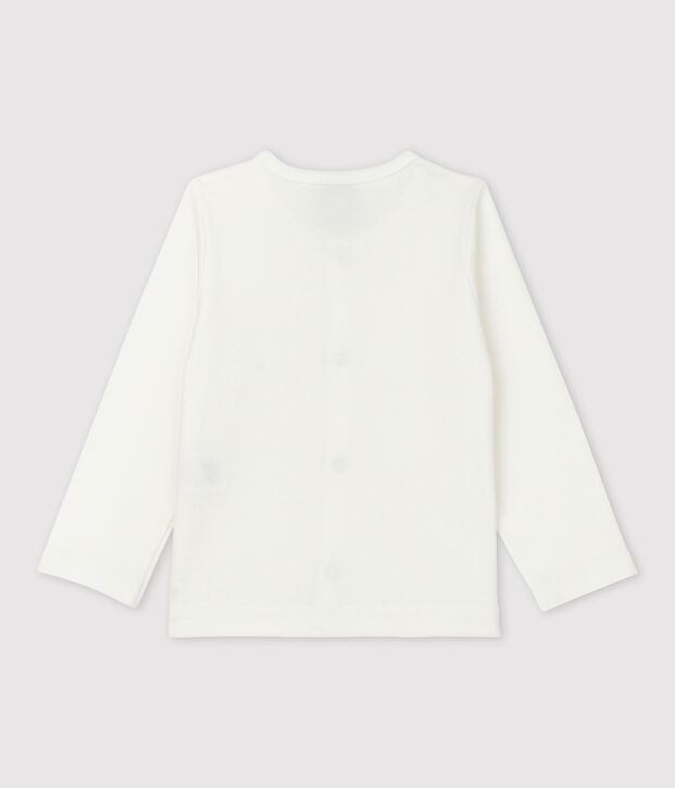 Baby-Cardigan aus Baumwolle weiss