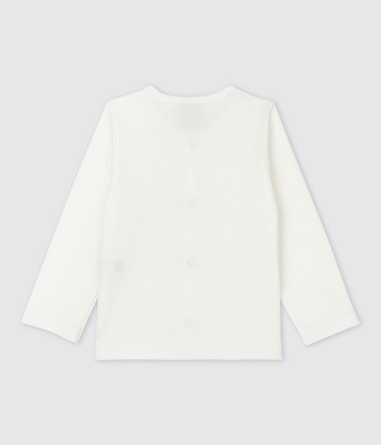 Baby-Cardigan aus Baumwolle weiss