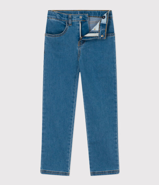 Kinderhose aus Denim in Slim-Fit-Passform f&uuml;r M&auml;dchen blau