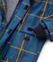 Kinder-Regenjacke mit Karomuster unisex blau LIMOGES/weiss MULTICO
