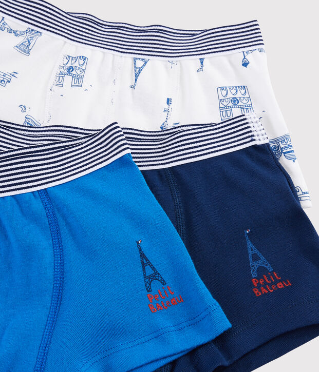 Set mit 3 Boxershorts 'Paris' f&uuml;r kleine Jungen vielfarbig