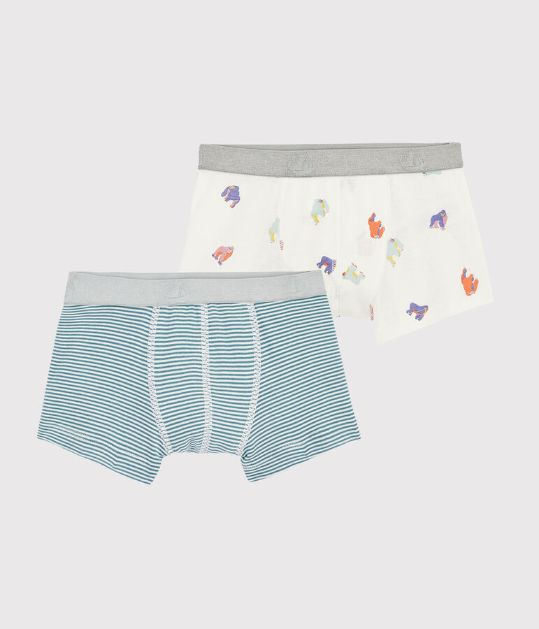 Set mit 2 Boxershorts mit &Auml;ffchen-Print f&uuml;r kleine Jungen variante 1