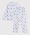 Gekn&ouml;pfter Kinder-Pyjama aus Baumwolle mit Herzmotiv weiss/vielfarbig