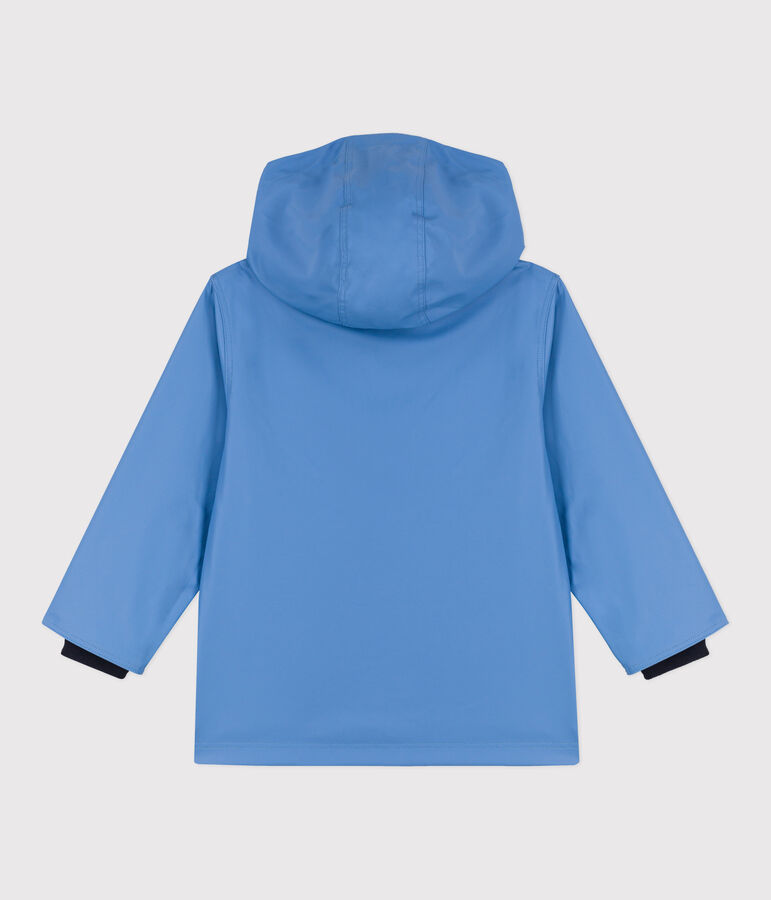 KLASSISCHE KINDER-REGENJACKE AUS RECYCELTEM MATERIAL blau