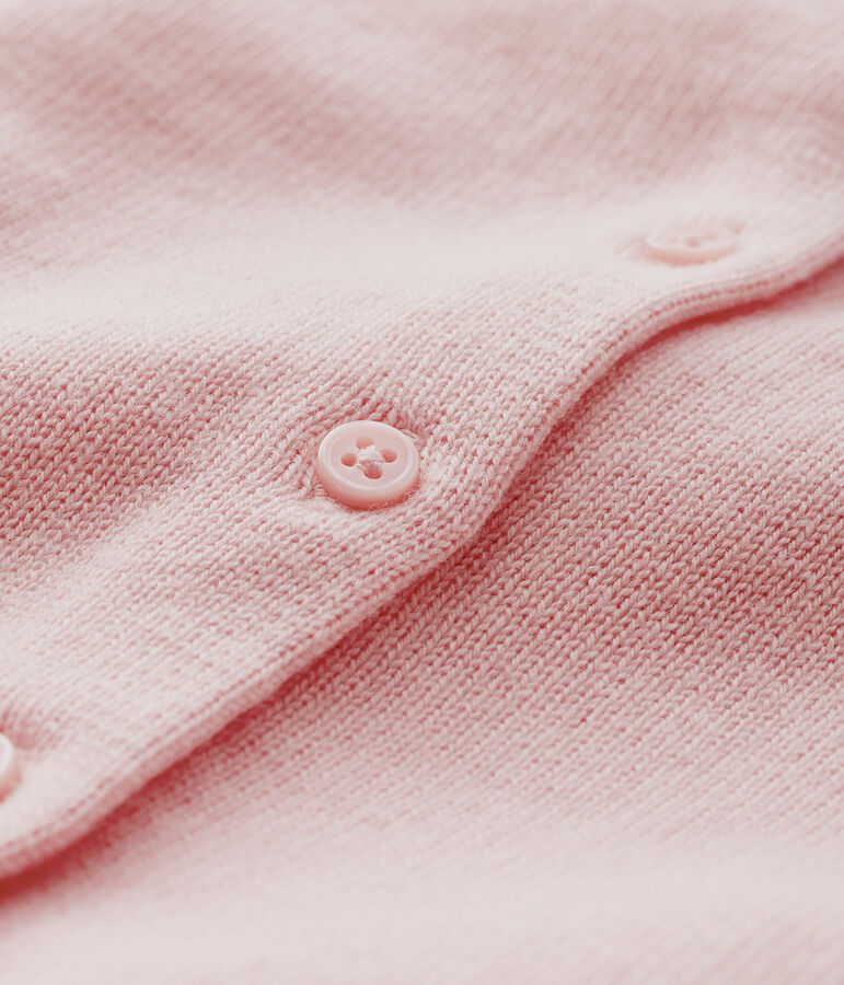 Lang&auml;rmeliger Baby-Cardigan f&uuml;r M&auml;dchen rosa