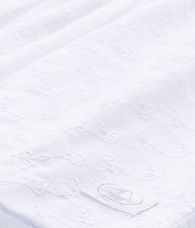 Besticktes Baby-M&auml;dchen-Kleid weiss
