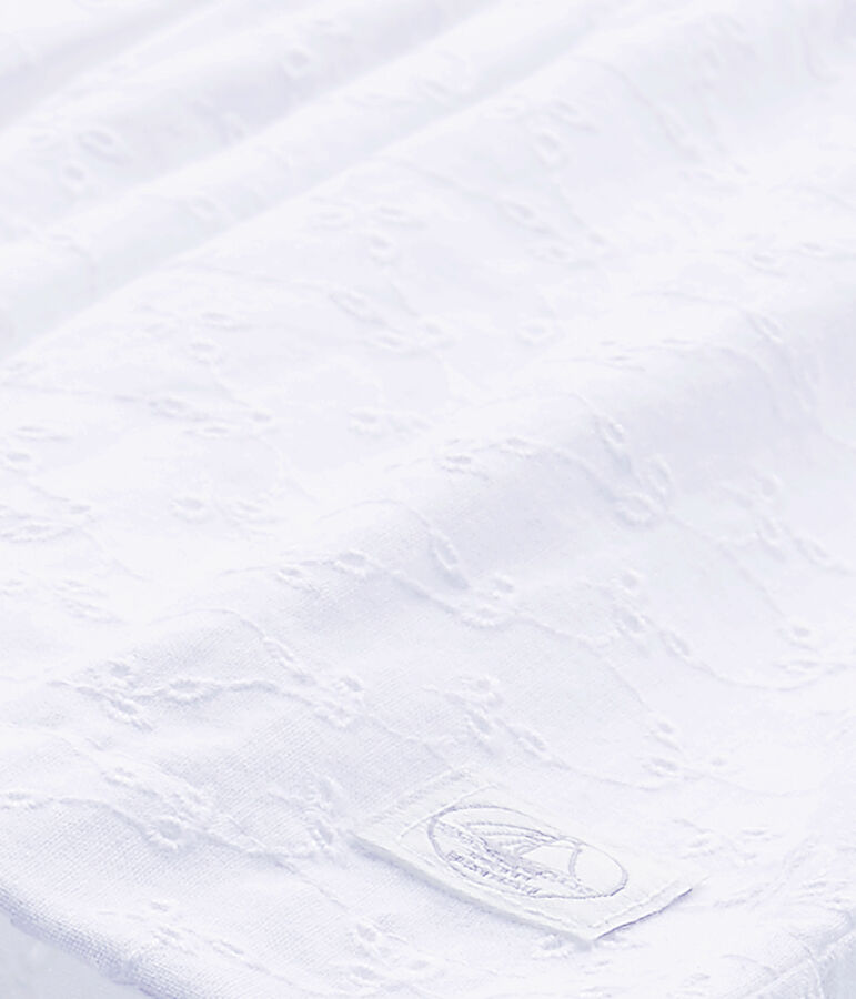 Besticktes Baby-M&auml;dchen-Kleid weiss ECUME