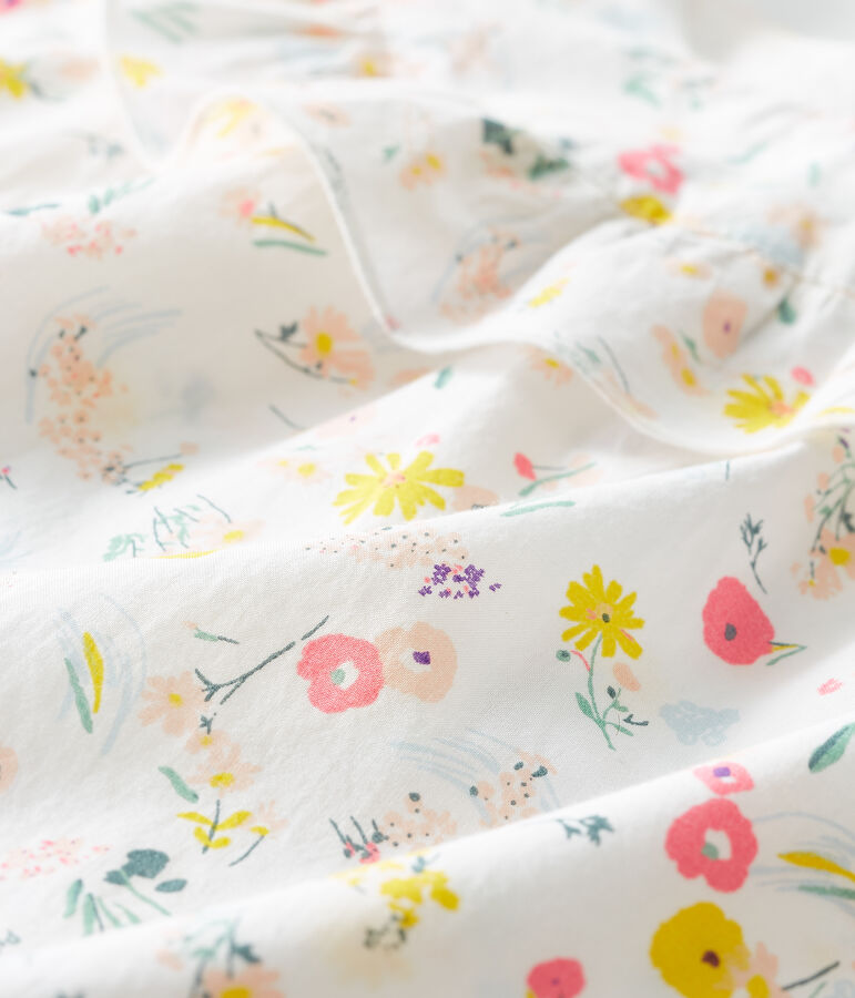 Gemusterter Baby-Spieler f&uuml;r M&auml;dchen weiss/vielfarbig