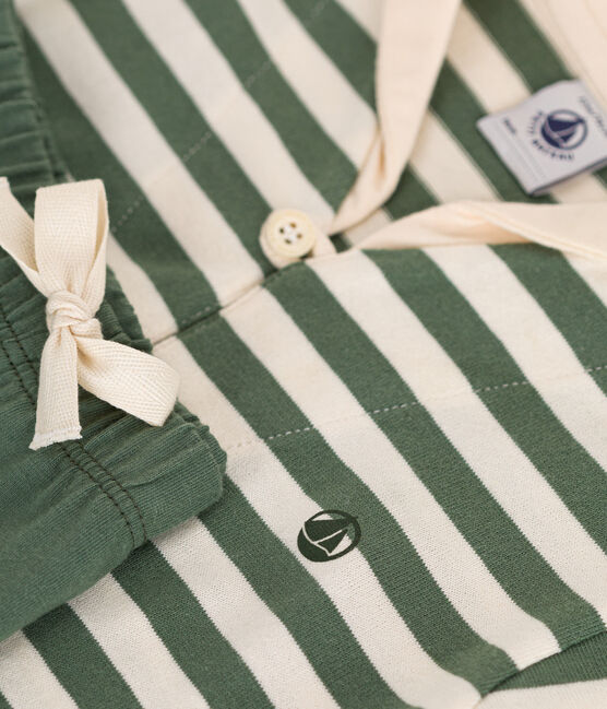 Baby-Set T-Shirt und Shorts aus Jersey grün CROCO/ AVALANCHE