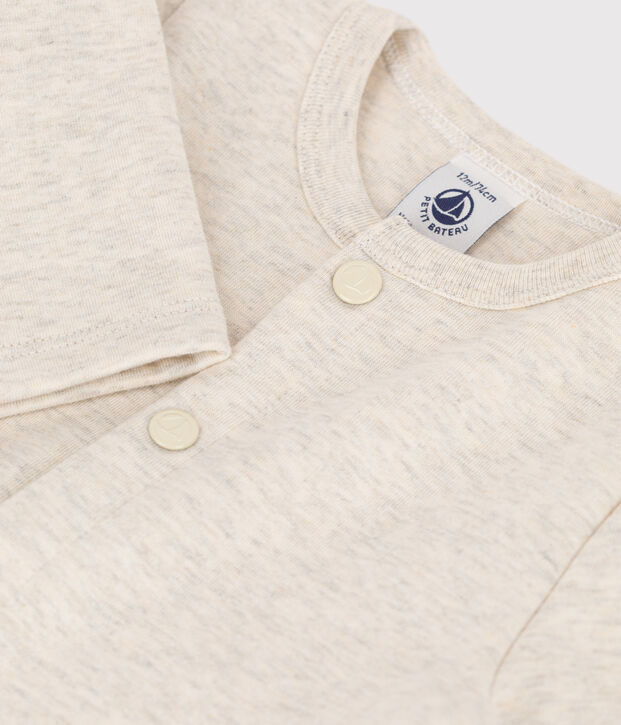 Baby-Cardigan aus dickem, einfarbigem Jersey MONTELIMAR CHINE