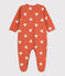 Baby-Strampler aus Molton BRANDY/ AVALANCHE