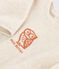 Baby-Strampler aus Nicki mit Eulenmotiv beige MONTELIMAR CHINE