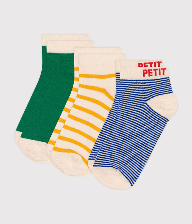 3er-Set Kinder-Socken aus Baumwolle vielfarbig