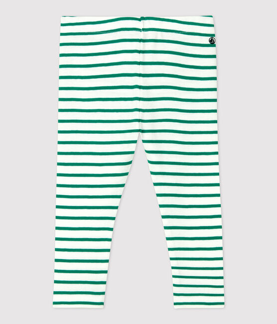 Baby-Leggings aus Baumwolle. weiss MARSHMALLOW/ PIVERT