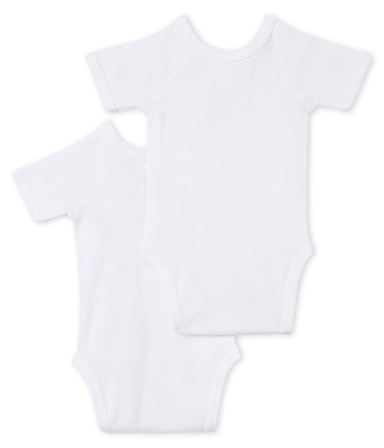 Duo kurzärmelige Neugeborenen-Baby-Bodys Unisex variante 1