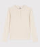 Damen-T-Shirt mit Tunikaausschnitt beige MONTELIMAR CHINE