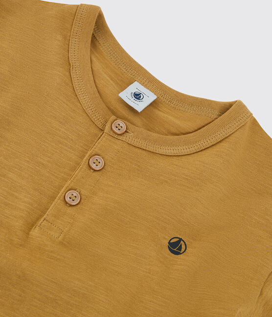 Kurzärmeliges T-Shirt für Mädchen und Jungen gelb ISTRE