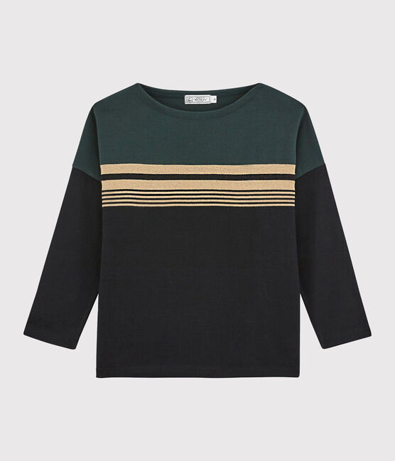 Damen Marinière mit abgestuften Streifen schwarz NOIR/weiss MULTICO