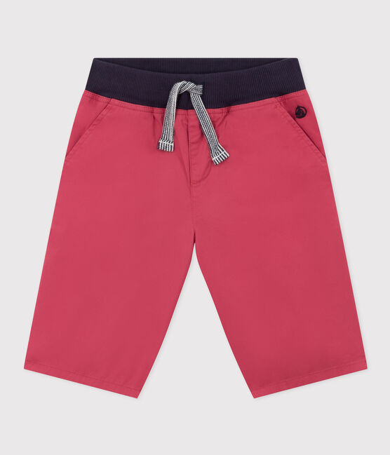 Bermudas aus Baumwoll-Serge für Jungen rosa PAPI