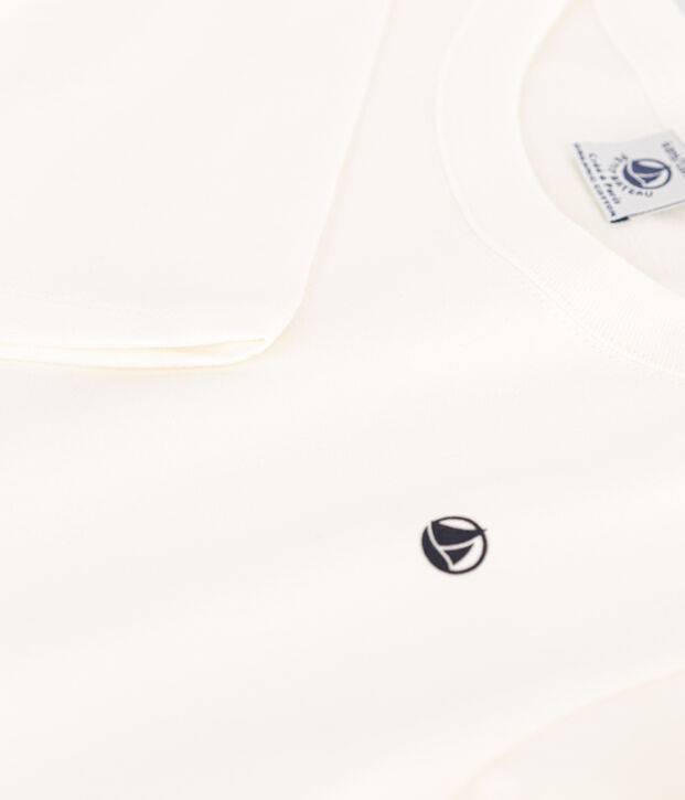 Lang&auml;rmeliges Kinder-T-Shirt f&uuml;r Jungen weiss