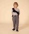 Kinderhose aus gestepptem Doppeljersey für Jungen grün THUYA