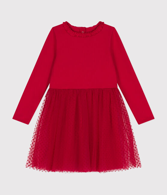 Kinder Kleid aus schwerem Jersey und Tüll für Mädchen COULIS