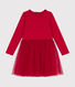 Kinder Kleid aus schwerem Jersey und Tüll für Mädchen