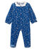 Baby-Strampler aus Nicki für Mädchen blau MAJOR/weiss MARSHMALLOW