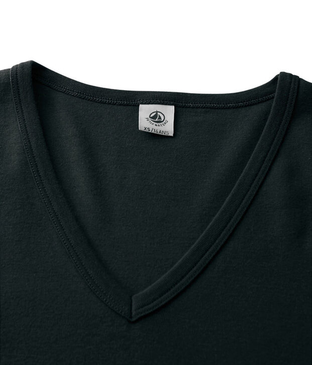 Emblematisches lang&auml;rmliges T-Shirt f&uuml;r Damen schwarz